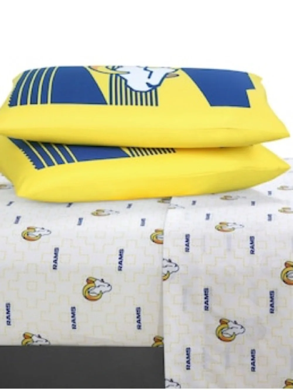 NFL Los Angeles Rams Comforter Set - Blue & Yellow Team Design